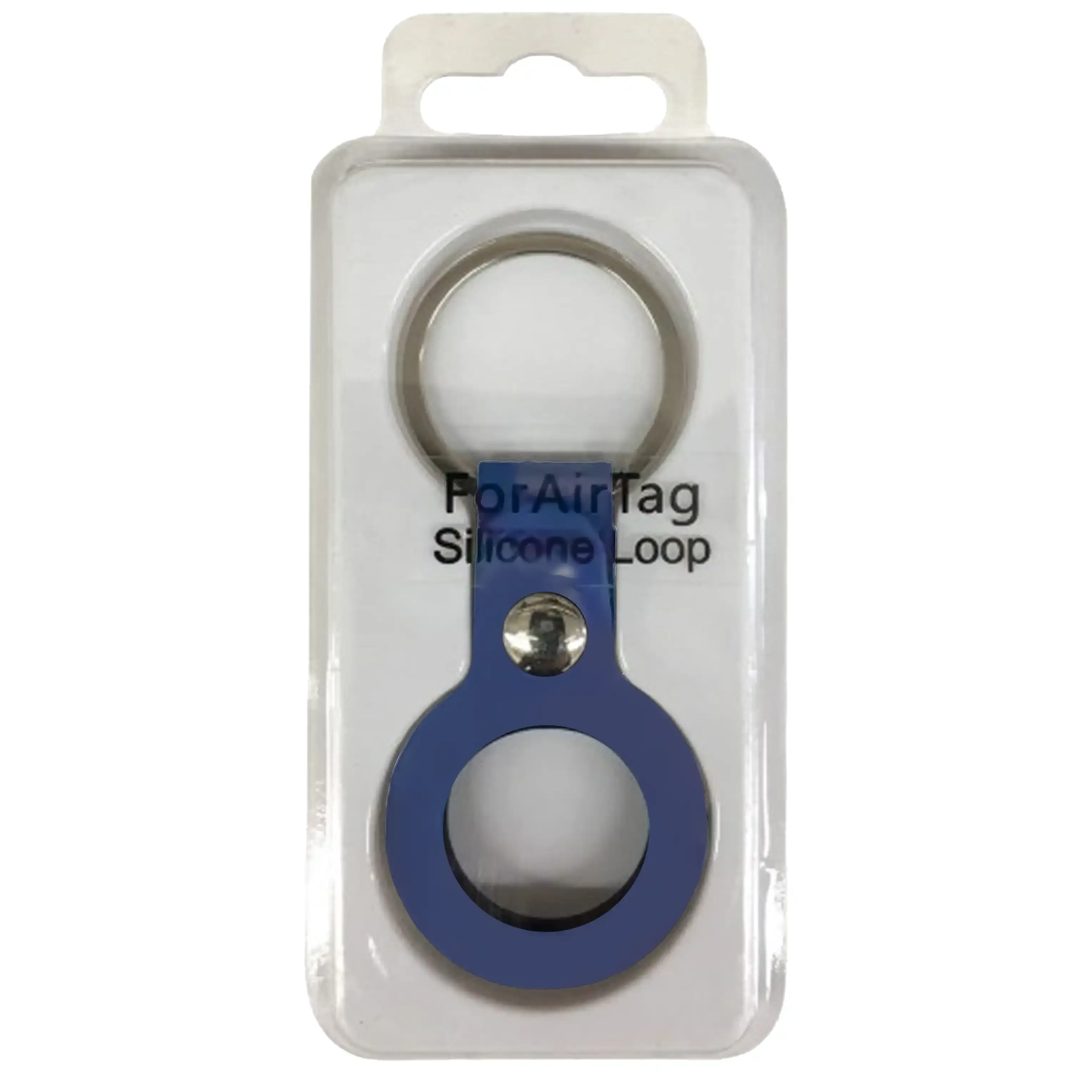 Silicone_AirTag Key Chain_Dark Blue